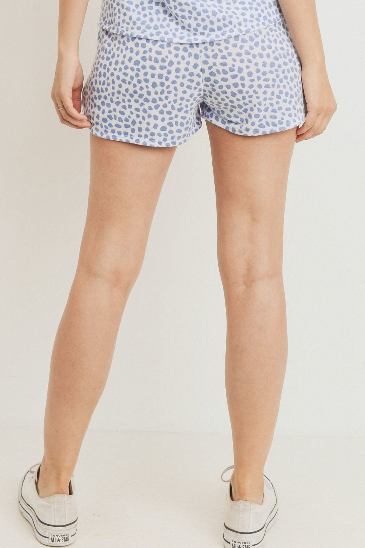 Leopard Printed Terry Short Pants
