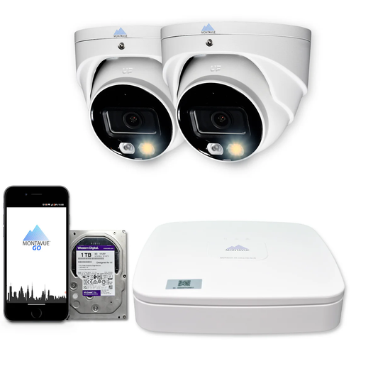 MTT4095 Package | 4MP 2K SMD+ Turret Cameras and 4 Channel NVR with 1TB HDD