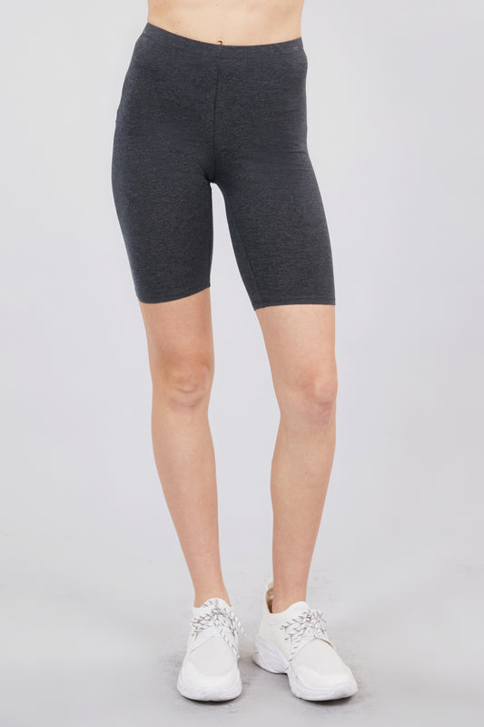 Cotton Jersey Short Leggings