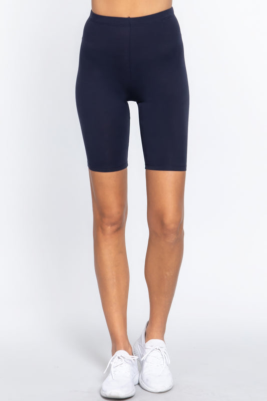 Cotton Jersey Short Leggings