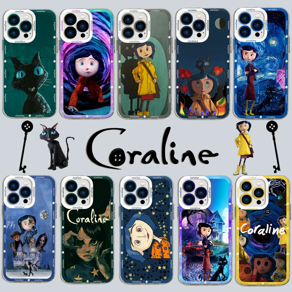 Anime Horror Film C-Coralines Phone Case For iPhone 15