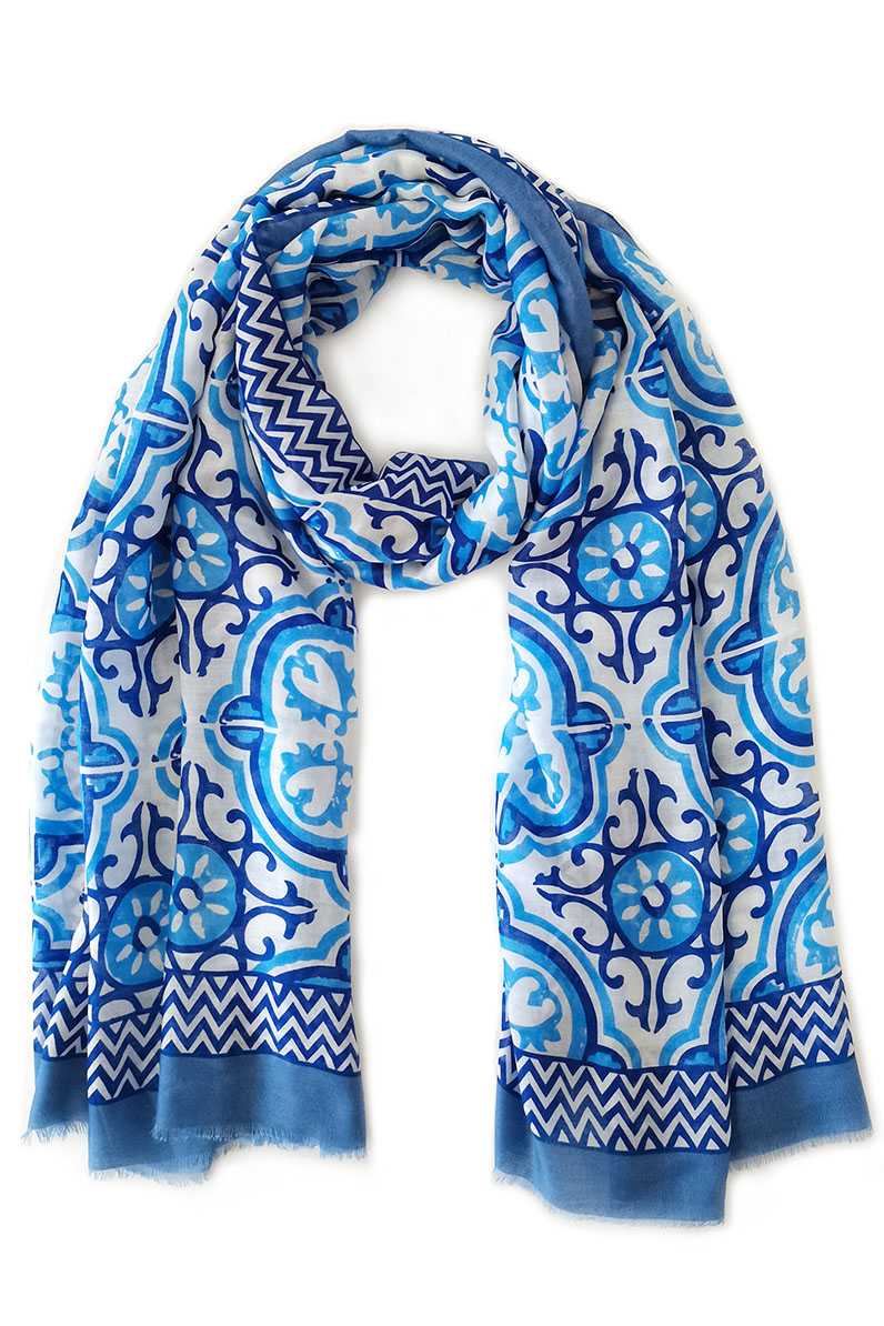 Tile Print Scarf